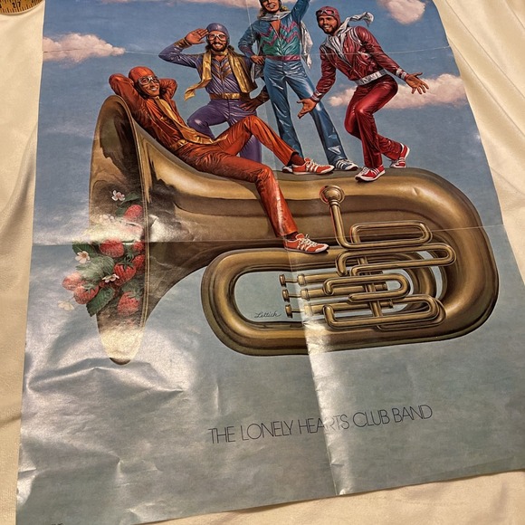 Bee Gees Lonely Hearts Club Band Poster 22" x 33" Original Vintage Print 1978 EX - Picture 1 of 8